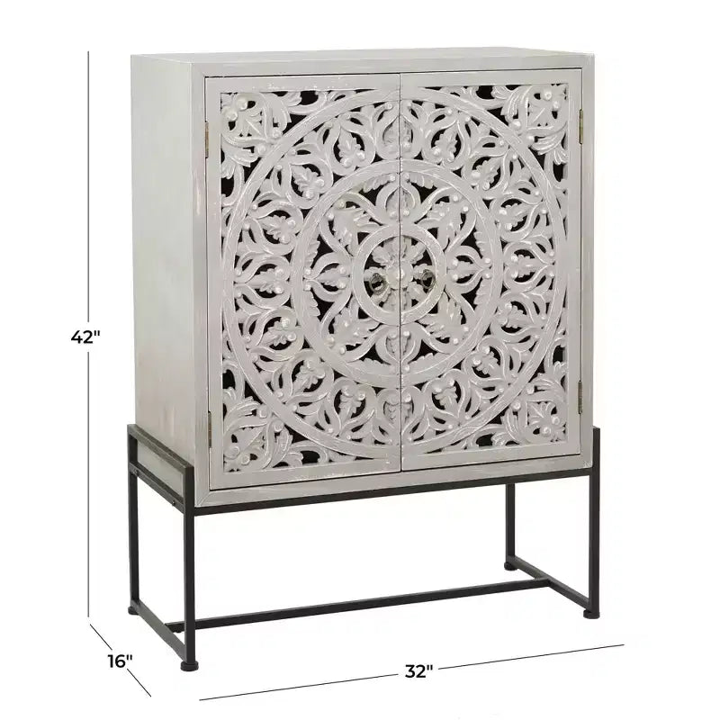 Meuble bas traditionnel en bois 42 x 30