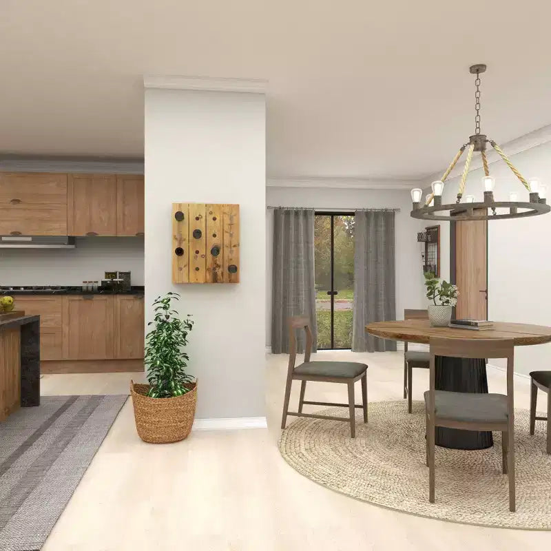 Range-bouteilles mural rustique en bois marron