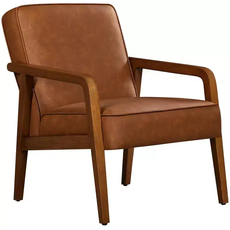 Fauteuil d'appoint moderne en similicuir