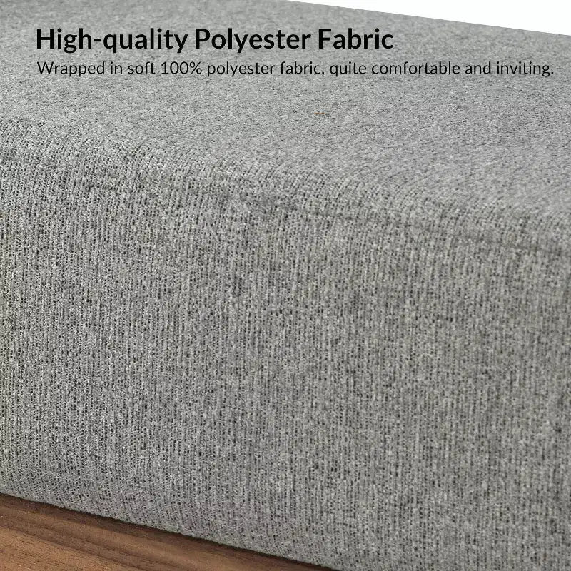 Banc d'entrée avec coussin amovible, style industriel