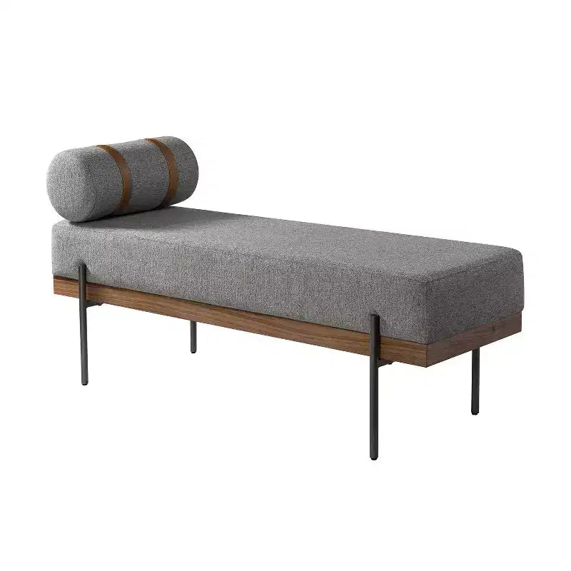 Banc d'entrée avec coussin amovible, style industriel