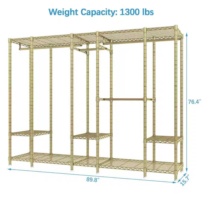 Porte-vêtements portatif très robuste, charge maximale 590 kg