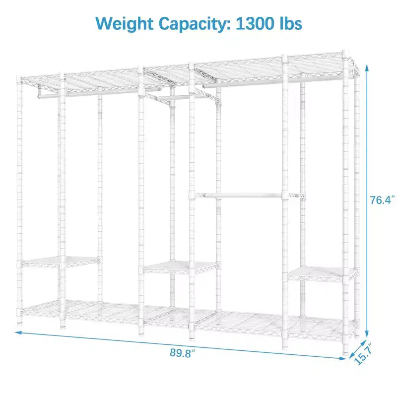 Porte-vêtements portatif très robuste, charge maximale 590 kg