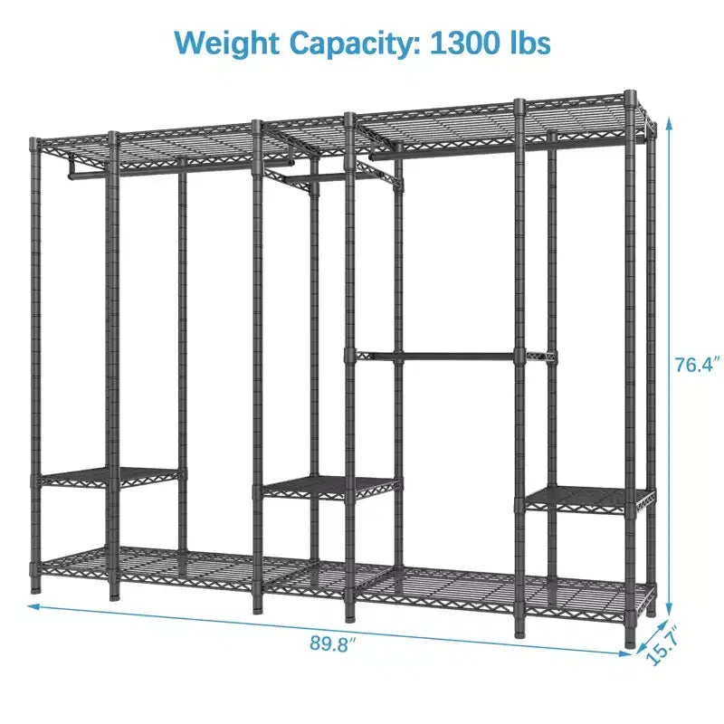 Porte-vêtements portatif très robuste, charge maximale 590 kg