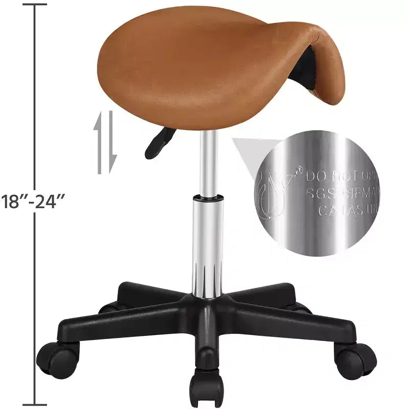 Tabouret à roulettes selle hydraulique réglable Chaise de salon