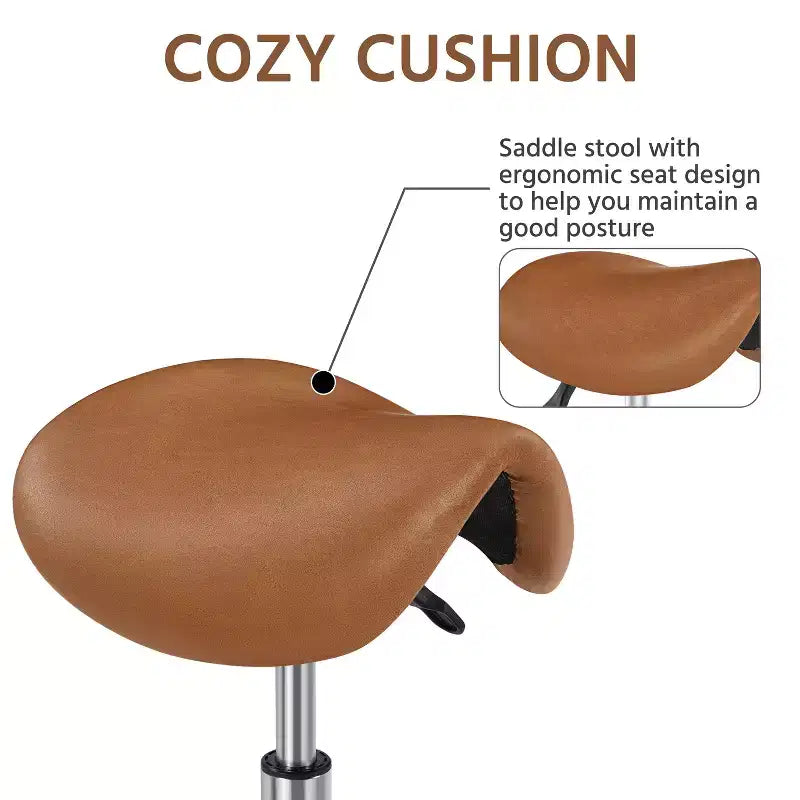 Tabouret à roulettes selle hydraulique réglable Chaise de salon