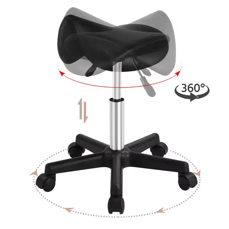 Tabouret à roulettes selle hydraulique réglable Chaise de salon