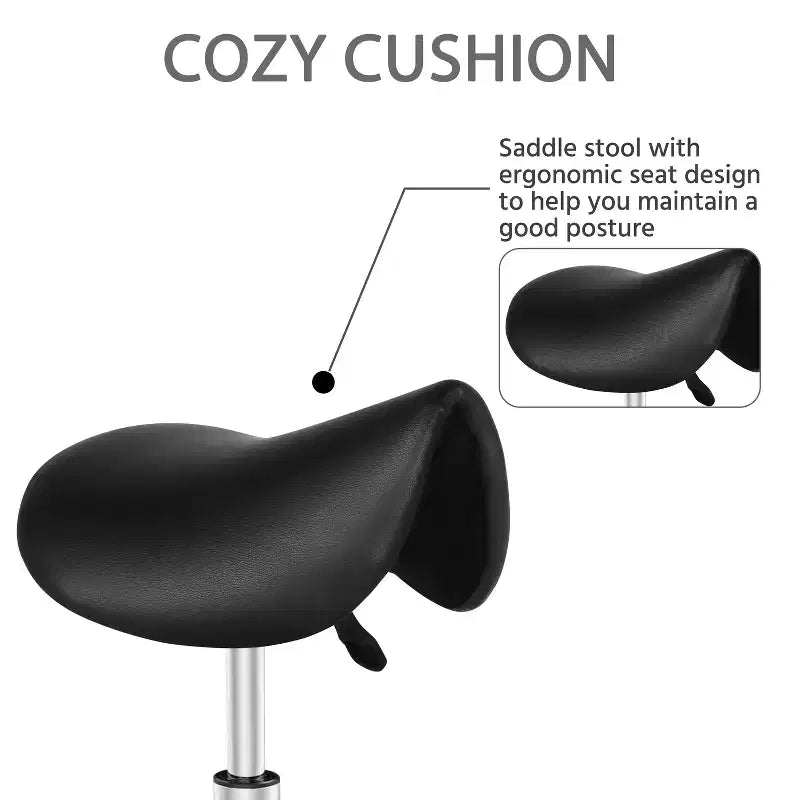 Tabouret à roulettes selle hydraulique réglable Chaise de salon