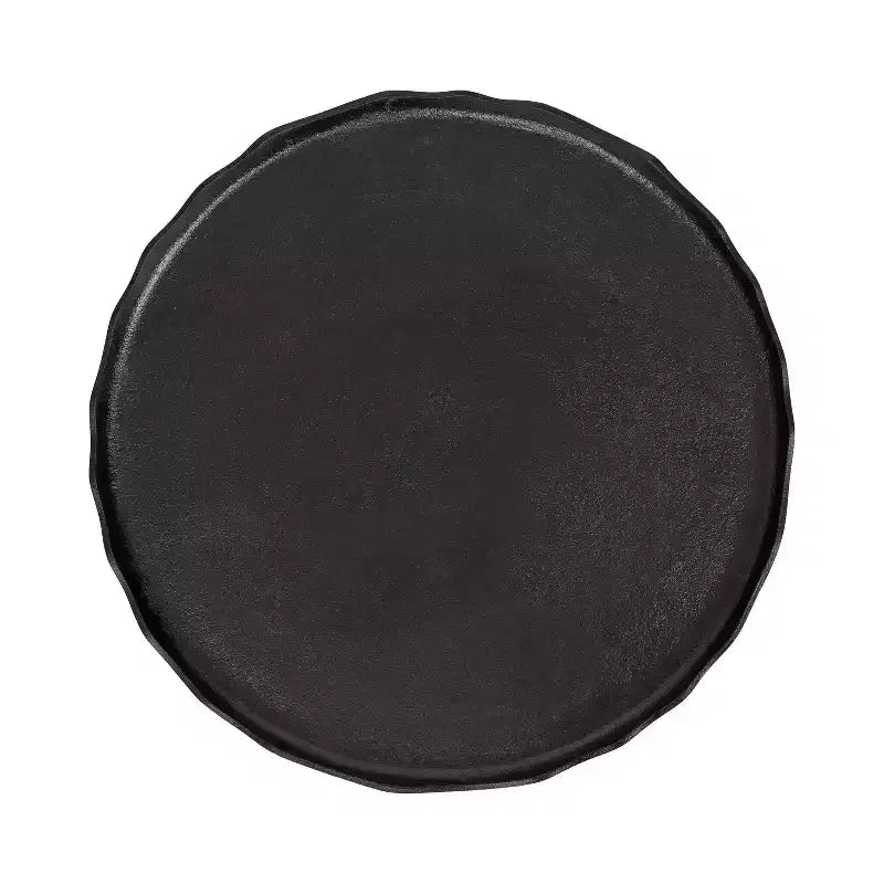 Table basse ronde, aluminium bronze