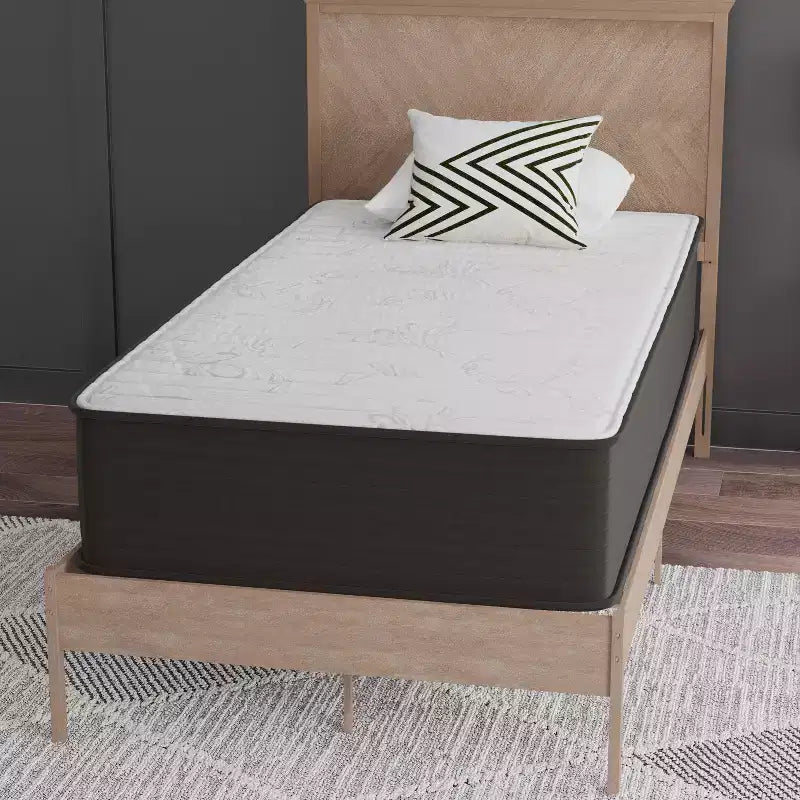 Matelas hybride 30 cm en mousse haute densité et ressorts ensachés, certifié CertiPUR-US, matelas en boîte