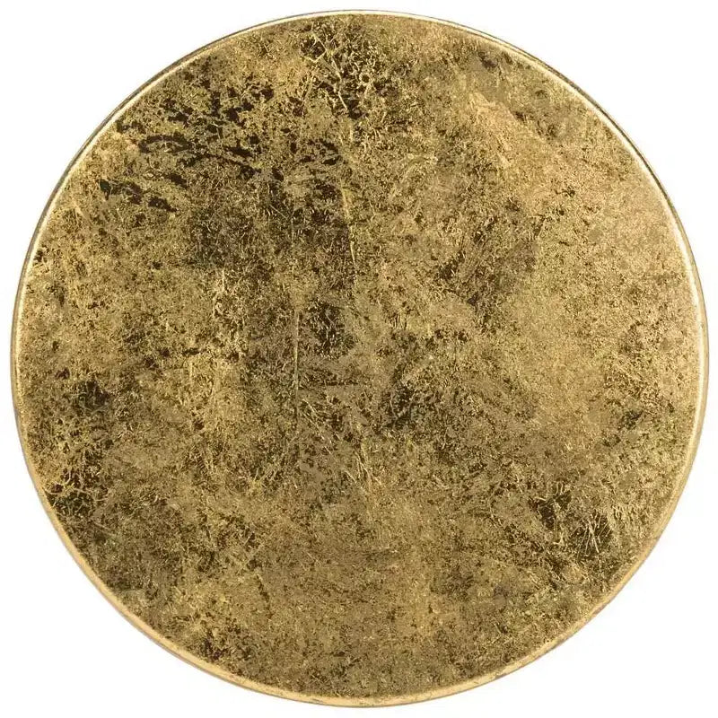 Tabouret de bar Gold Leaf, Blanc et Or