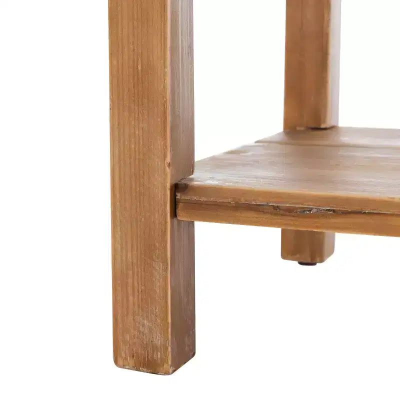 Table d'appoint apothicaire à 9 tiroirs, chêne naturel