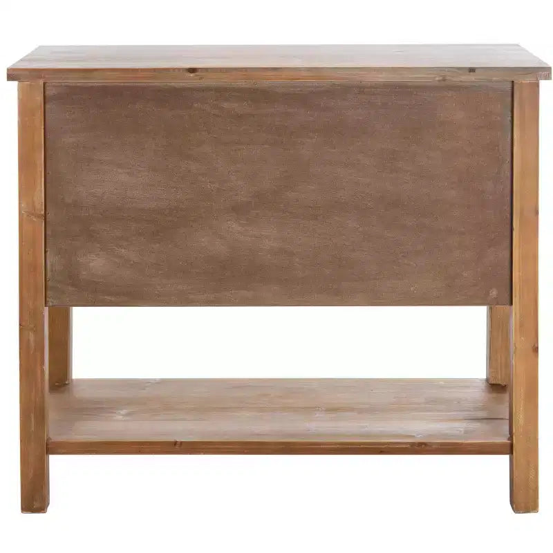 Table d'appoint apothicaire à 9 tiroirs, chêne naturel