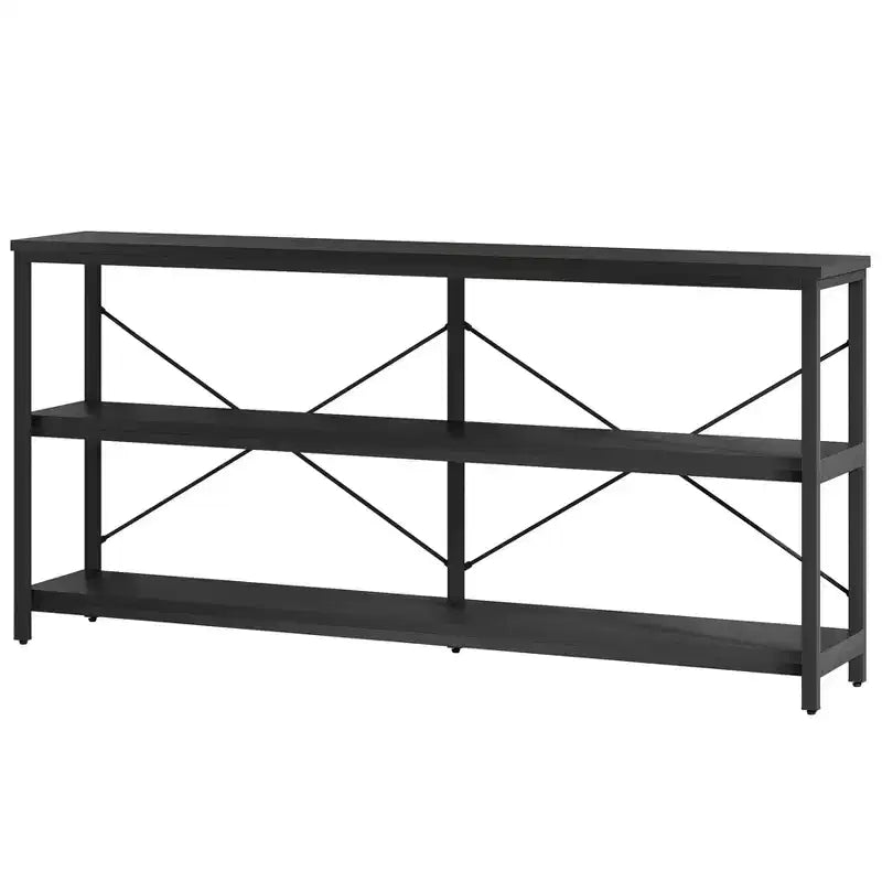 Meuble TV console/table de canapé à 3 niveaux de 55 po