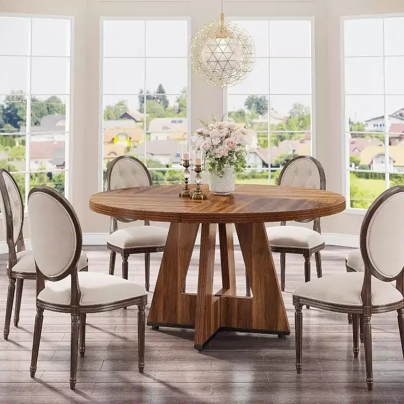 Table à manger ronde de 47 po pour 4 personnes