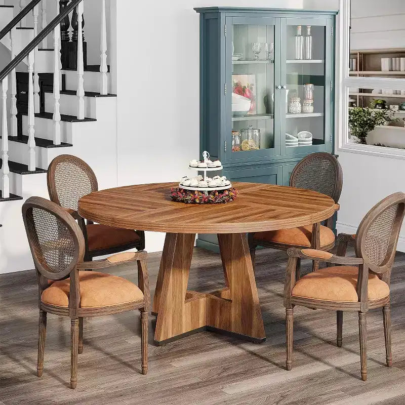 Table à manger ronde de 47 po pour 4 personnes