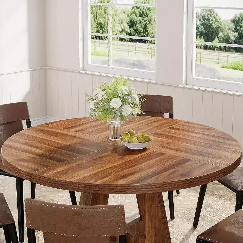 Table à manger ronde de 47 po pour 4 personnes