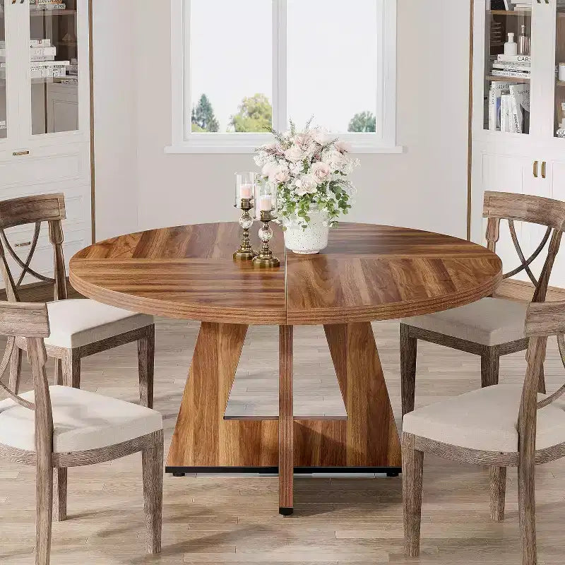 Table à manger ronde de 47 po pour 4 personnes