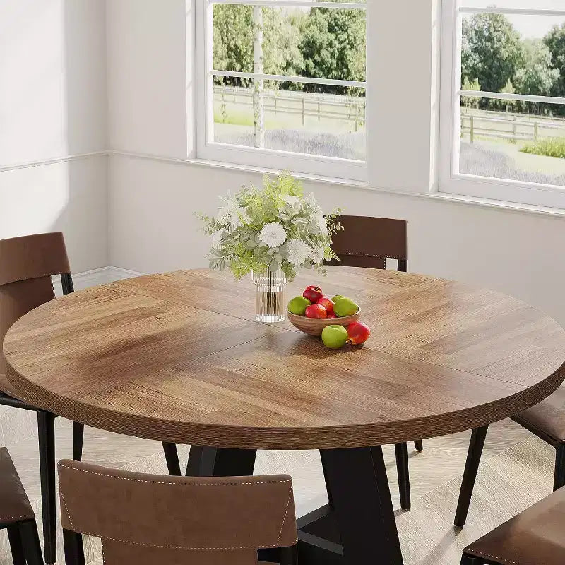 Table à manger ronde de 47 po pour 4 personnes