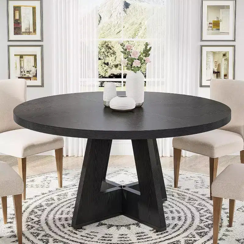 Table à manger ronde de 47 po pour 4 personnes