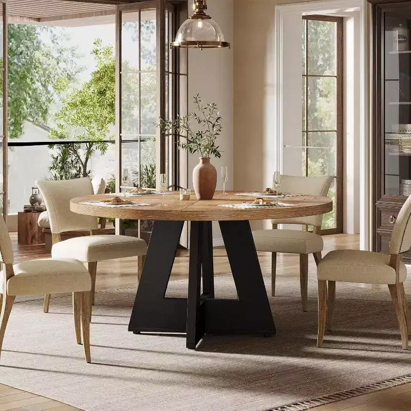Table à manger ronde de 47 po pour 4 personnes