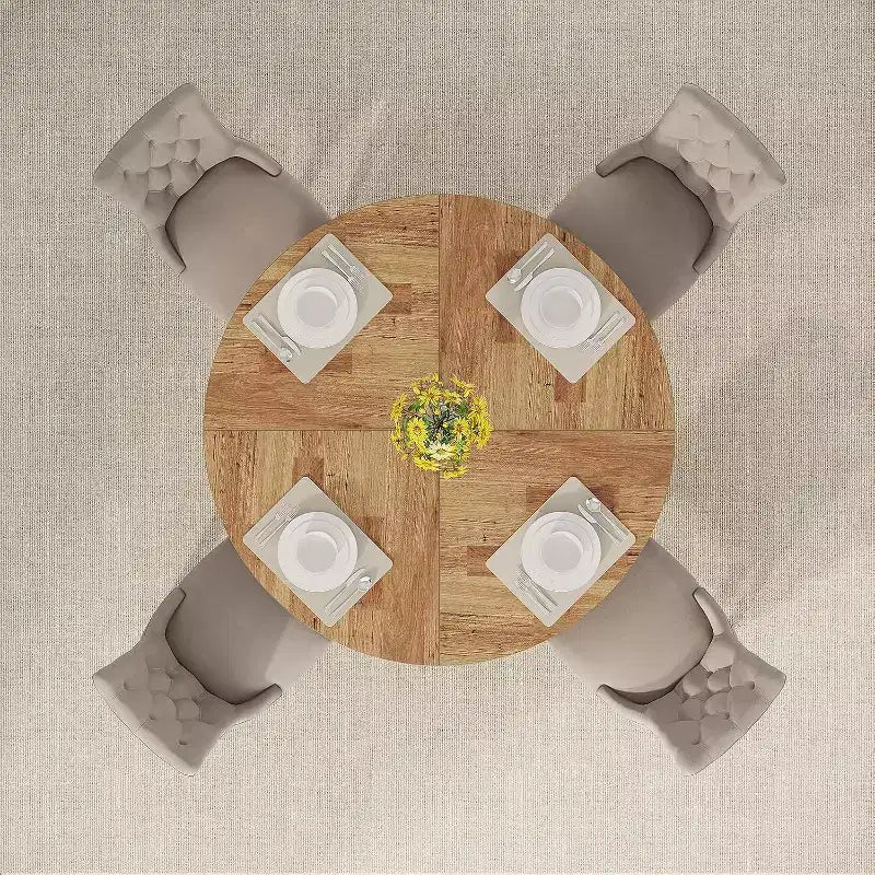 Table à manger ronde de 47 po pour 4 personnes