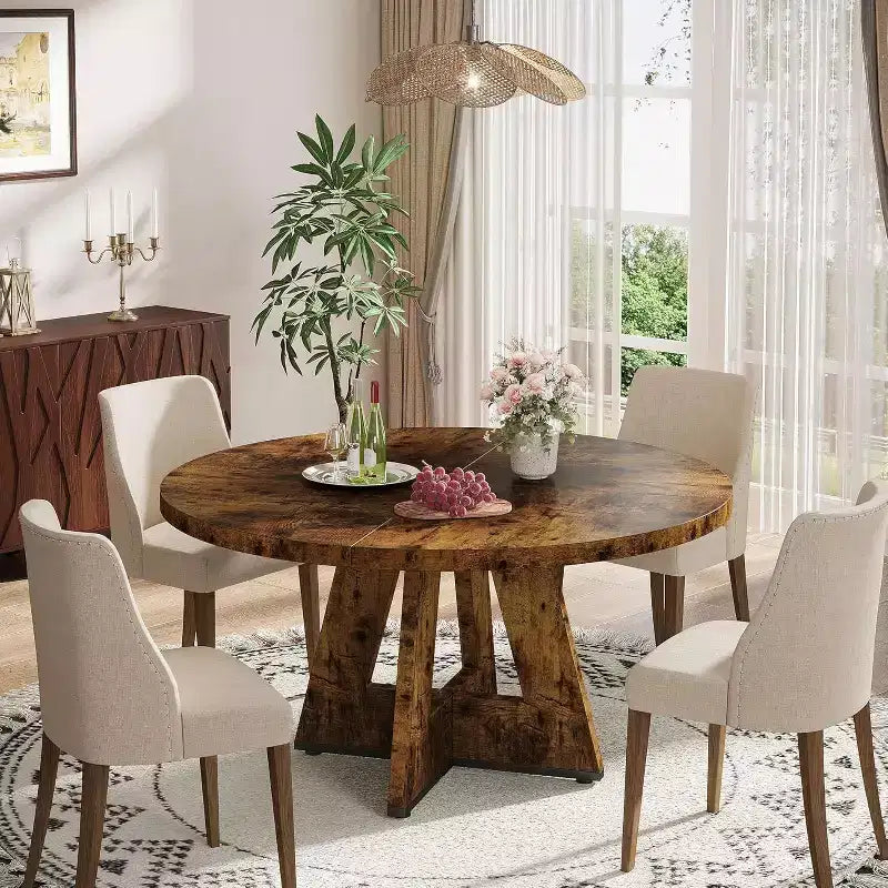 Table à manger ronde de 47 po pour 4 personnes