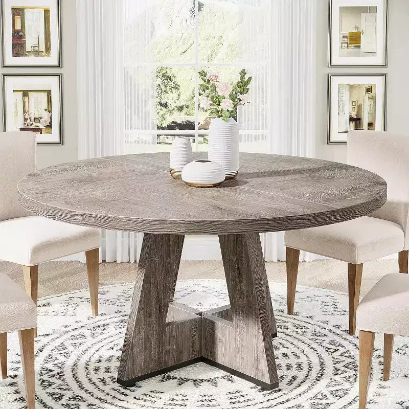 Table à manger ronde de 47 po pour 4 personnes