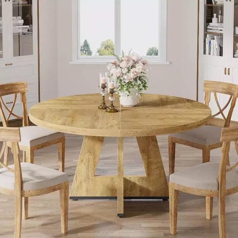 Table à manger ronde de 47 po pour 4 personnes