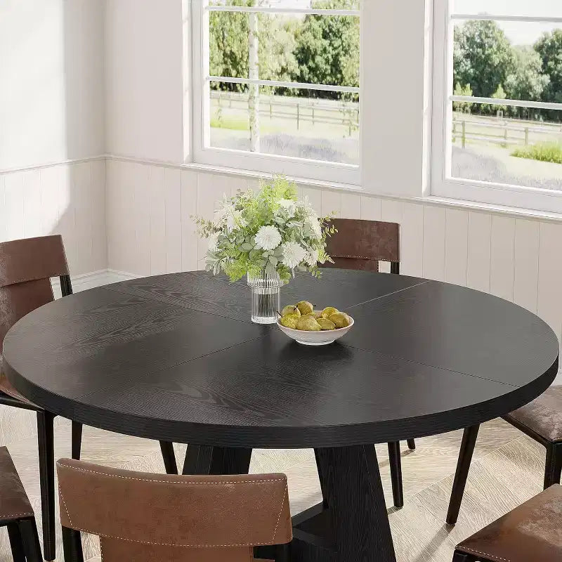 Table à manger ronde de 47 po pour 4 personnes