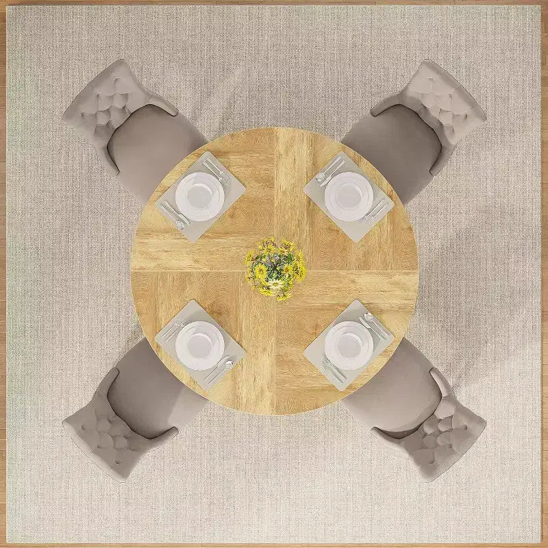 Table à manger ronde de 47 po pour 4 personnes