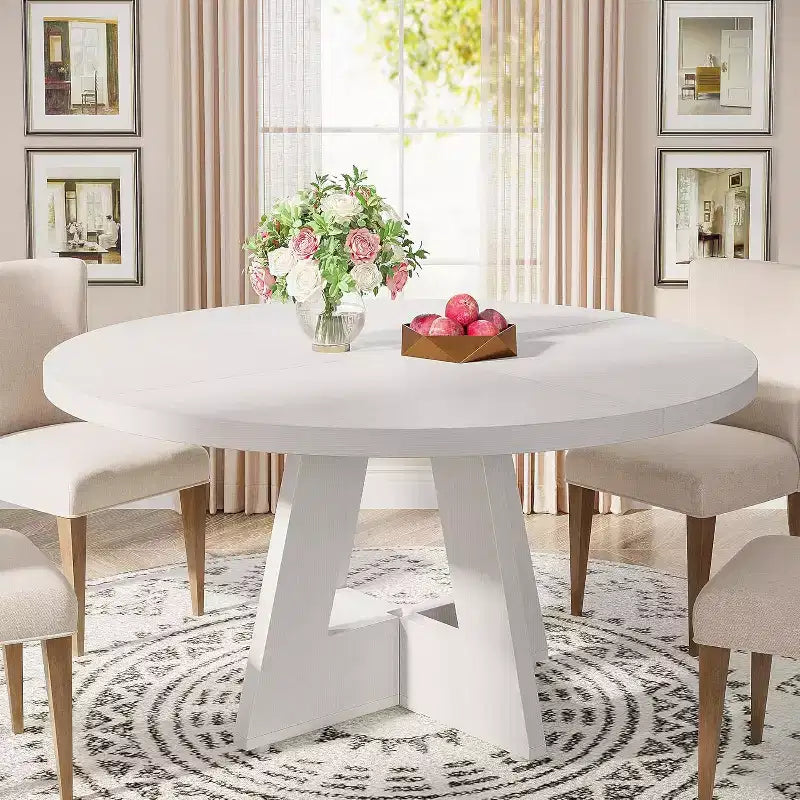 Table à manger ronde de 47 po pour 4 personnes