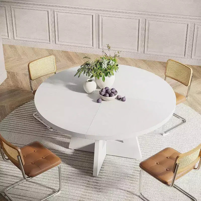 Table à manger ronde de 47 po pour 4 personnes