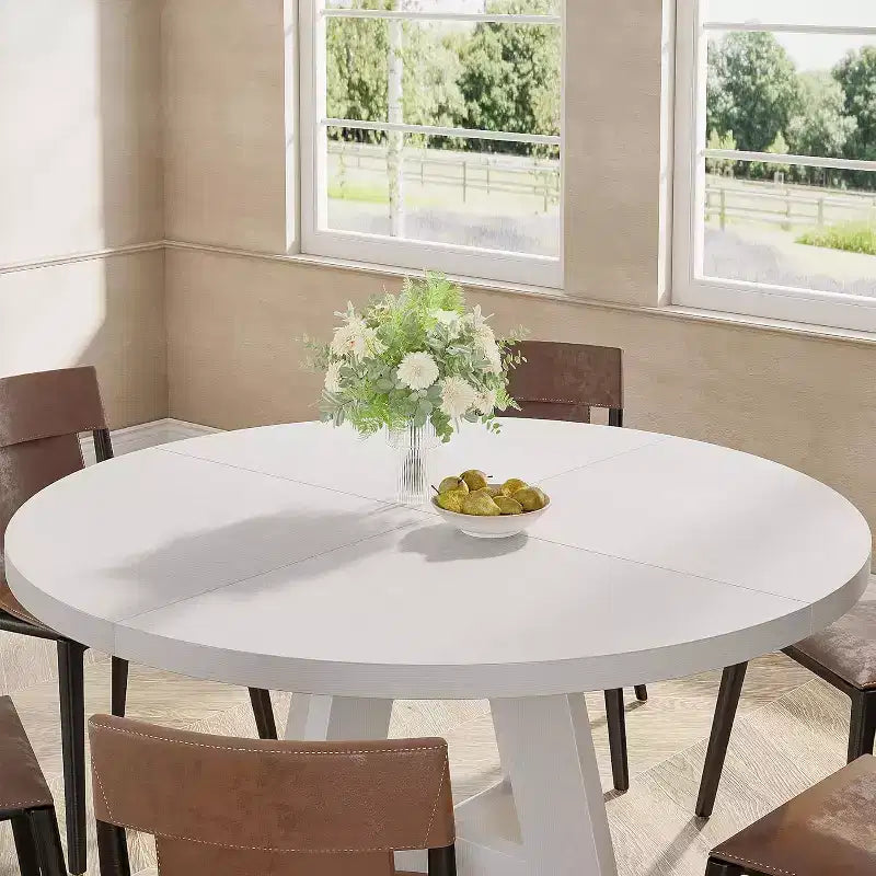 Table à manger ronde de 47 po pour 4 personnes