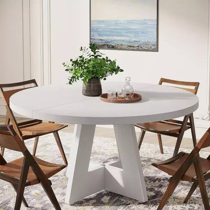 Table à manger ronde de 47 po pour 4 personnes