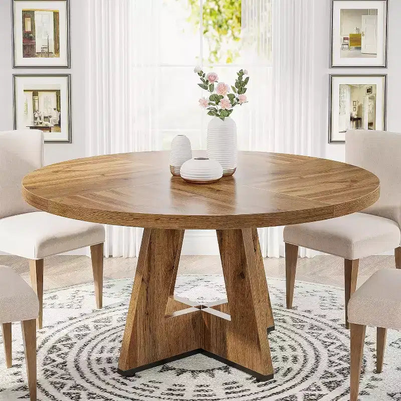 Table à manger ronde de 47 po pour 4 personnes