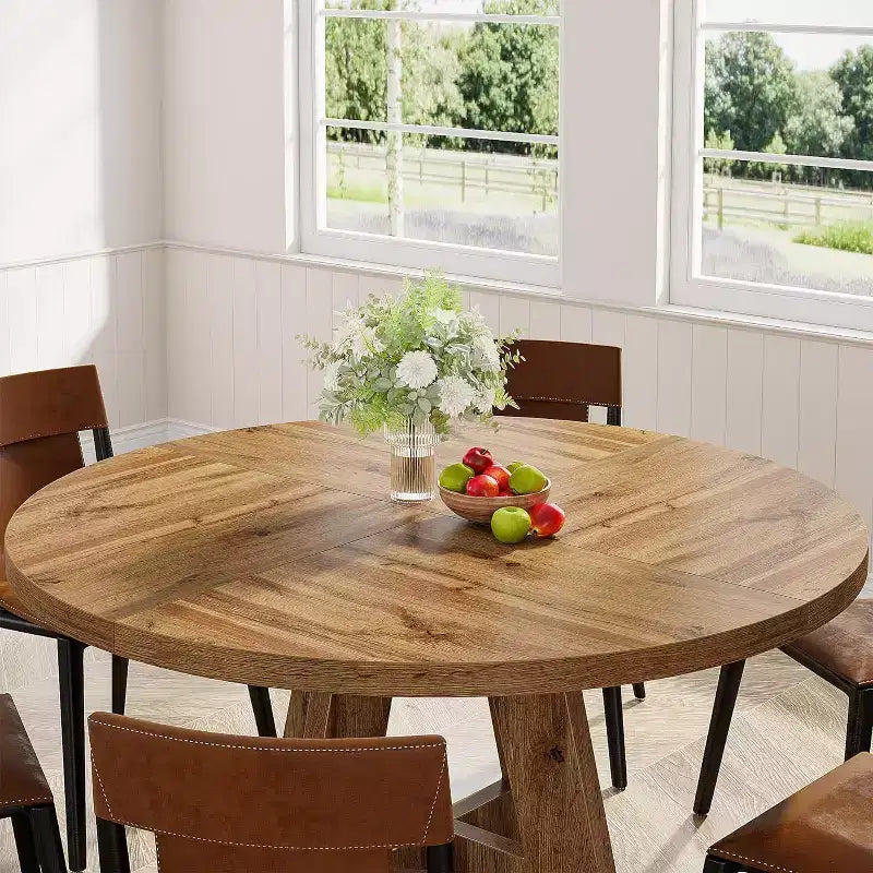Table à manger ronde de 47 po pour 4 personnes
