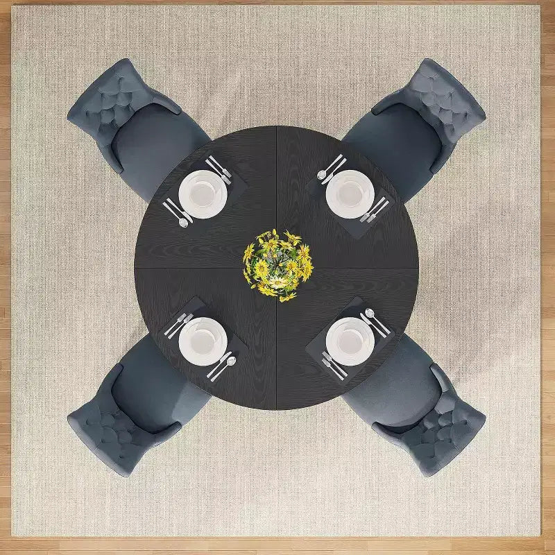 Table à manger ronde de 47 po pour 4 personnes