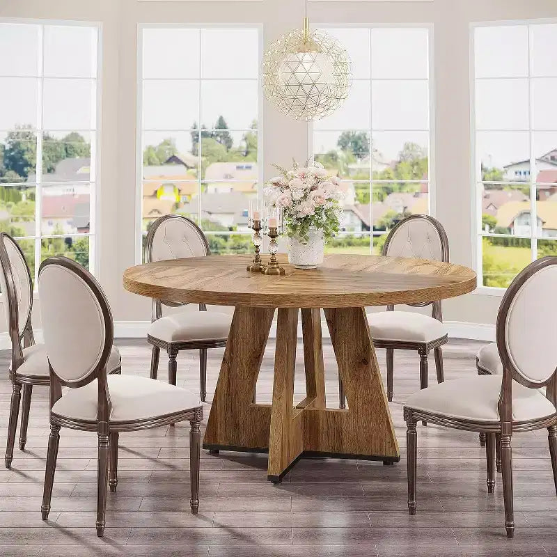 Table à manger ronde de 47 po pour 4 personnes