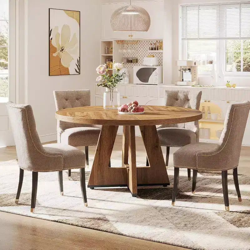 Table à manger ronde de 47 po pour 4 personnes