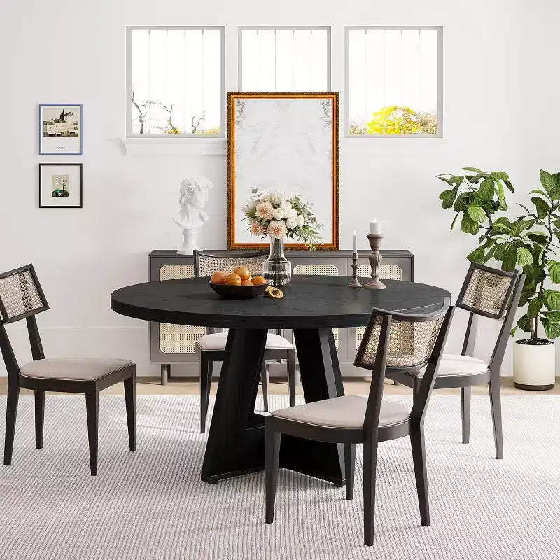 Table à manger ronde de 47 po pour 4 personnes