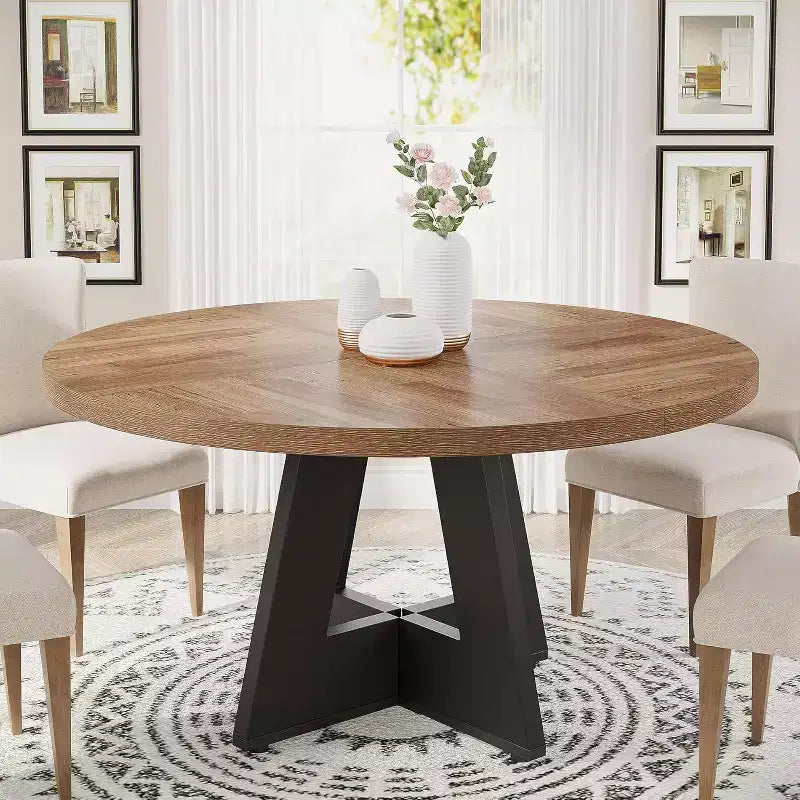 Table à manger ronde de 47 po pour 4 personnes