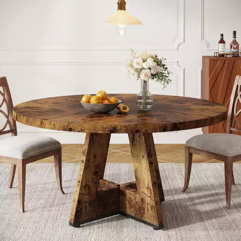 Table à manger ronde de 47 po pour 4 personnes