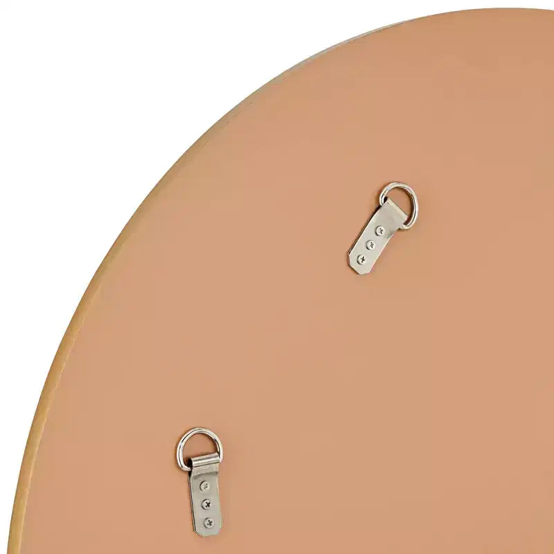 Miroir mural de vanité rond de 31,5 po, verre biseauté moderne, cadre noir, blanc ou doré
