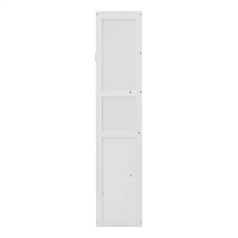 Lit escamotable grand/queen avec étagères intégrées blanc/gris