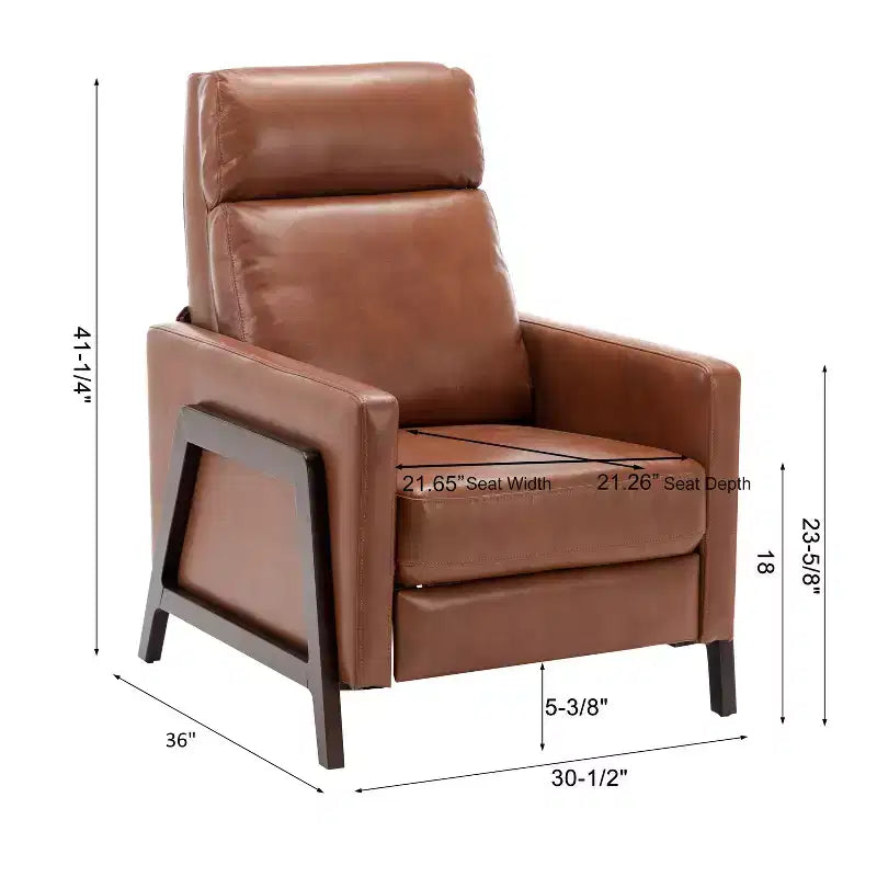 Fauteuil inclinable rembourré à dossier inclinable
