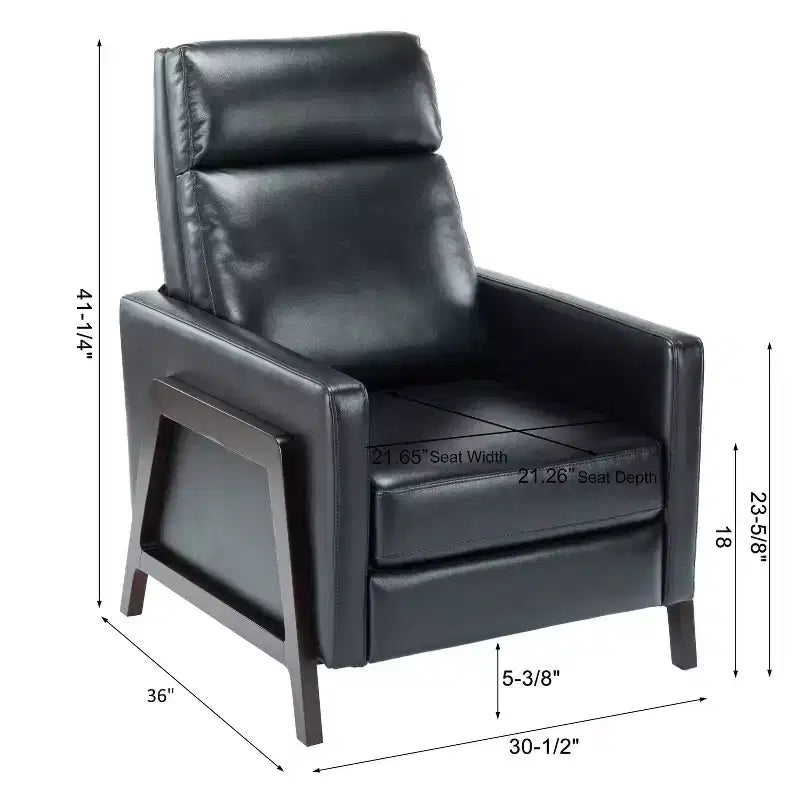Fauteuil inclinable rembourré à dossier inclinable