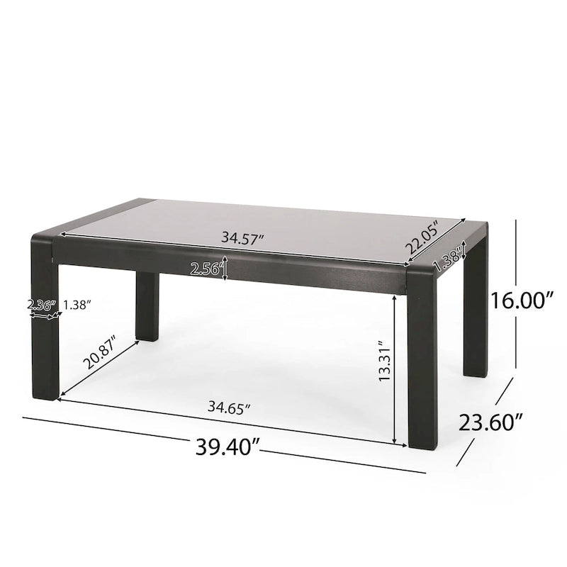 Ensemble causeuse en aluminium Maya Bay par Christopher Knight Home
