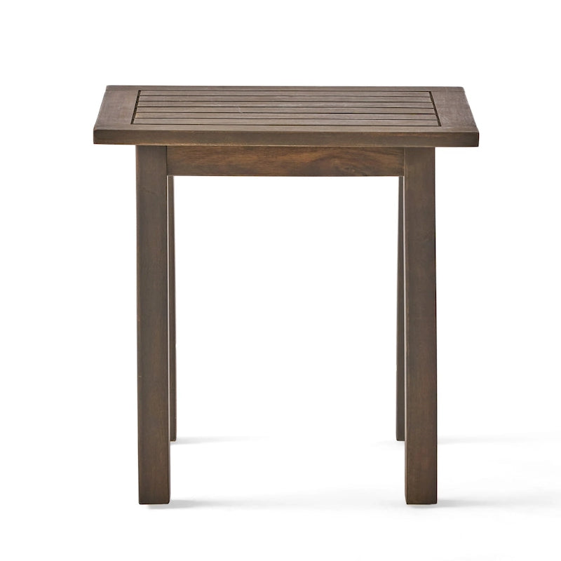 Ensemble de 2 chaises longues en bois d'acacia d'extérieur Mahalo avec table d'appoint de Christopher Knight Home