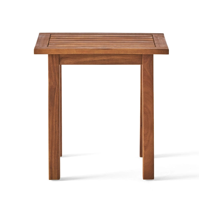 Ensemble de 2 chaises longues en bois d'acacia d'extérieur Mahalo avec table d'appoint de Christopher Knight Home
